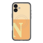 スリムプロテクションプレミアムケース with MagSafe［ オリジナル - initial two tone - N orange ］