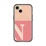 スリムプロテクションプレミアムケース with MagSafe［ オリジナル - initial two tone - N pink ］