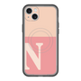 スリムプロテクションプレミアムケース with MagSafe［ オリジナル - initial two tone - N pink ］