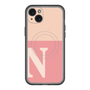 スリムプロテクションプレミアムケース with MagSafe［ オリジナル - initial two tone - N pink ］