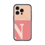 スリムプロテクションプレミアムケース with MagSafe［ オリジナル - initial two tone - N pink ］