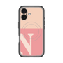スリムプロテクションプレミアムケース with MagSafe［ オリジナル - initial two tone - N pink ］