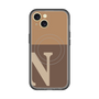 スリムプロテクションプレミアムケース with MagSafe［ オリジナル - initial two tone - N brown ］