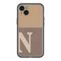 スリムプロテクションプレミアムケース with MagSafe［ オリジナル - initial two tone - N brown ］