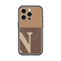 スリムプロテクションプレミアムケース with MagSafe［ オリジナル - initial two tone - N brown ］