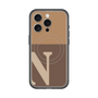スリムプロテクションプレミアムケース with MagSafe［ オリジナル - initial two tone - N brown ］