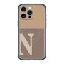 スリムプロテクションプレミアムケース with MagSafe［ オリジナル - initial two tone - N brown ］
