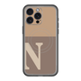 スリムプロテクションプレミアムケース with MagSafe［ オリジナル - initial two tone - N brown ］
