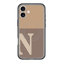 スリムプロテクションプレミアムケース with MagSafe［ オリジナル - initial two tone - N brown ］
