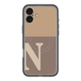 スリムプロテクションプレミアムケース with MagSafe［ オリジナル - initial two tone - N brown ］