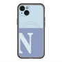 スリムプロテクションプレミアムケース with MagSafe［ オリジナル - initial two tone - N blue ］