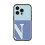 スリムプロテクションプレミアムケース with MagSafe［ オリジナル - initial two tone - N blue ］