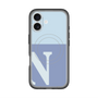 スリムプロテクションプレミアムケース with MagSafe［ オリジナル - initial two tone - N blue ］
