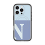 スリムプロテクションプレミアムケース with MagSafe［ オリジナル - initial two tone - N blue ］