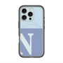 スリムプロテクションプレミアムケース with MagSafe［ オリジナル - initial two tone - N blue ］