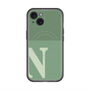 スリムプロテクションプレミアムケース with MagSafe［ オリジナル - initial two tone - N green ］