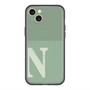 スリムプロテクションプレミアムケース with MagSafe［ オリジナル - initial two tone - N green ］