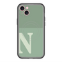 スリムプロテクションプレミアムケース with MagSafe［ オリジナル - initial two tone - N green ］
