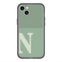 スリムプロテクションプレミアムケース with MagSafe［ オリジナル - initial two tone - N green ］