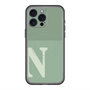 スリムプロテクションプレミアムケース with MagSafe［ オリジナル - initial two tone - N green ］