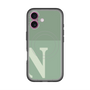 スリムプロテクションプレミアムケース with MagSafe［ オリジナル - initial two tone - N green ］