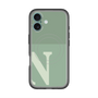 スリムプロテクションプレミアムケース with MagSafe［ オリジナル - initial two tone - N green ］