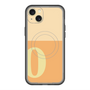 スリムプロテクションプレミアムケース with MagSafe［ オリジナル - initial two tone - O orange ］