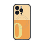 スリムプロテクションプレミアムケース with MagSafe［ オリジナル - initial two tone - O orange ］