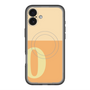 スリムプロテクションプレミアムケース with MagSafe［ オリジナル - initial two tone - O orange ］