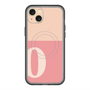 スリムプロテクションプレミアムケース with MagSafe［ オリジナル - initial two tone - O pink ］