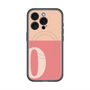 スリムプロテクションプレミアムケース with MagSafe［ オリジナル - initial two tone - O pink ］