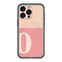 スリムプロテクションプレミアムケース with MagSafe［ オリジナル - initial two tone - O pink ］