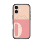 スリムプロテクションプレミアムケース with MagSafe［ オリジナル - initial two tone - O pink ］