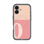 スリムプロテクションプレミアムケース with MagSafe［ オリジナル - initial two tone - O pink ］