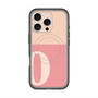 スリムプロテクションプレミアムケース with MagSafe［ オリジナル - initial two tone - O pink ］
