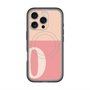 スリムプロテクションプレミアムケース with MagSafe［ オリジナル - initial two tone - O pink ］