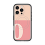 スリムプロテクションプレミアムケース with MagSafe［ オリジナル - initial two tone - O pink ］