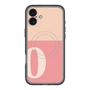 スリムプロテクションプレミアムケース with MagSafe［ オリジナル - initial two tone - O pink ］