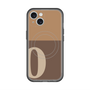 スリムプロテクションプレミアムケース with MagSafe［ オリジナル - initial two tone - O brown ］
