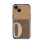 スリムプロテクションプレミアムケース with MagSafe［ オリジナル - initial two tone - O brown ］