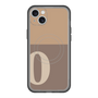 スリムプロテクションプレミアムケース with MagSafe［ オリジナル - initial two tone - O brown ］