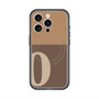 スリムプロテクションプレミアムケース with MagSafe［ オリジナル - initial two tone - O brown ］