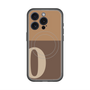 スリムプロテクションプレミアムケース with MagSafe［ オリジナル - initial two tone - O brown ］
