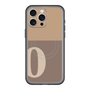 スリムプロテクションプレミアムケース with MagSafe［ オリジナル - initial two tone - O brown ］