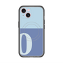 スリムプロテクションプレミアムケース with MagSafe［ オリジナル - initial two tone - O blue ］