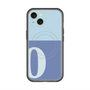 スリムプロテクションプレミアムケース with MagSafe［ オリジナル - initial two tone - O blue ］