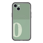 スリムプロテクションプレミアムケース with MagSafe［ オリジナル - initial two tone - O green ］