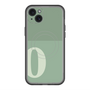 スリムプロテクションプレミアムケース with MagSafe［ オリジナル - initial two tone - O green ］