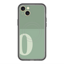 スリムプロテクションプレミアムケース with MagSafe［ オリジナル - initial two tone - O green ］