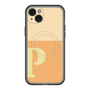 スリムプロテクションプレミアムケース with MagSafe［ オリジナル - initial two tone - P orange ］